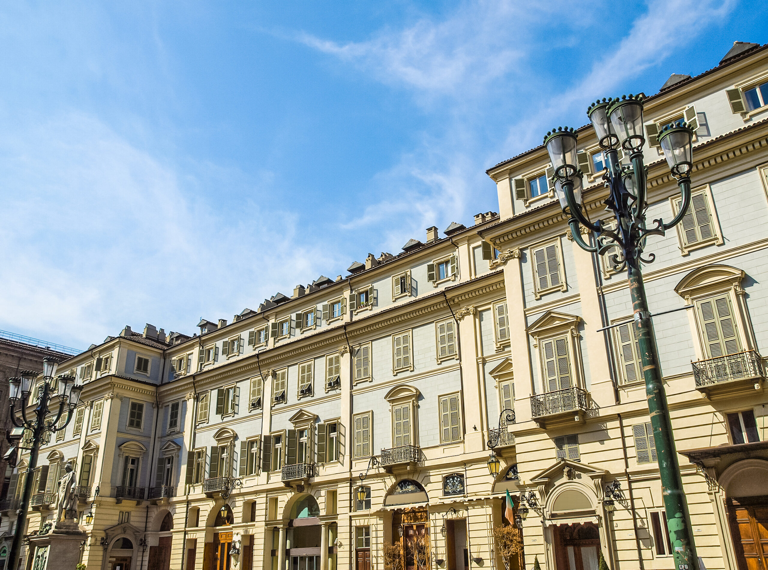 Piazza Carignano square in Turin Torino , Italy HDR